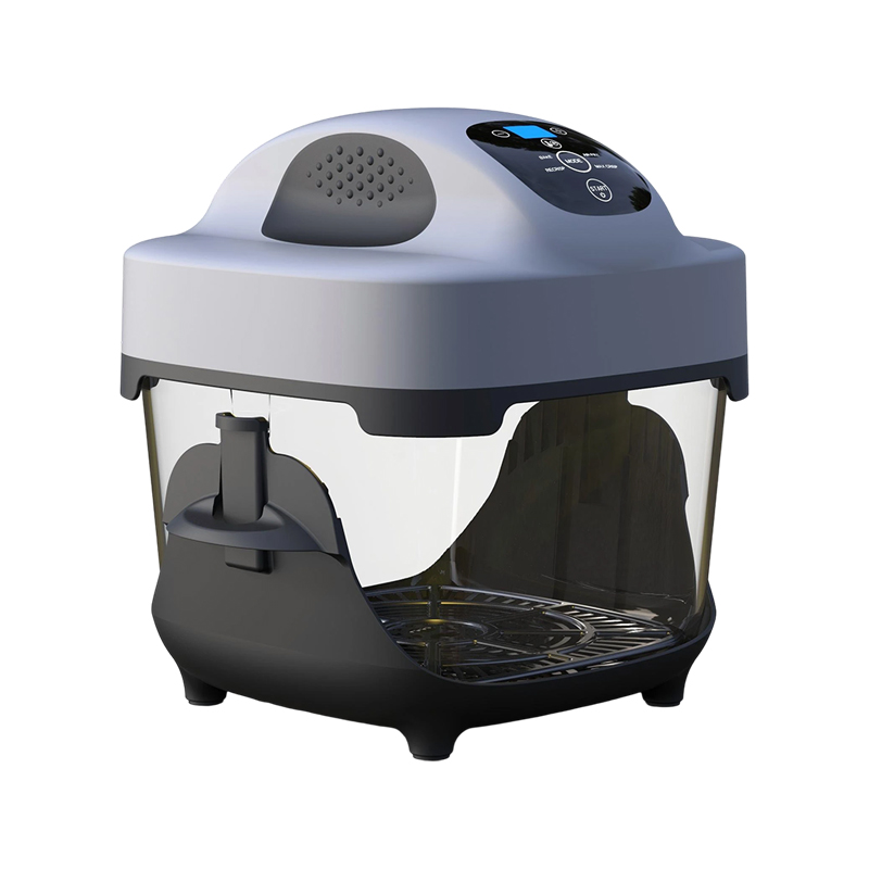 Fritadeira compacta de vidro 4 em 1